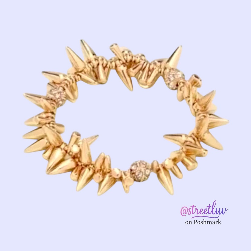 Stella & Dot Gold Renegade Cluster Bracelet